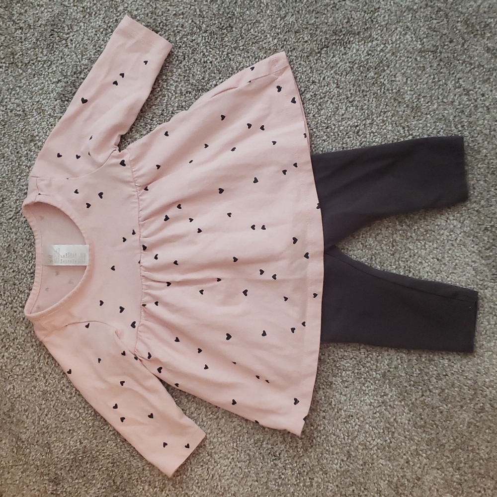 Cute long-sleeved H&M top and pants set